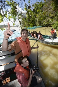 Looking at Monkeys on Lake Gatún