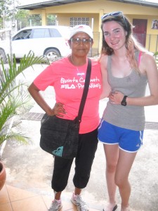 Caroline and her host mom Marta the director of sports program for Pedasí youth