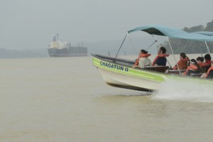 On Lake Gatún