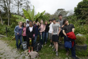 Group before heading out to homestays